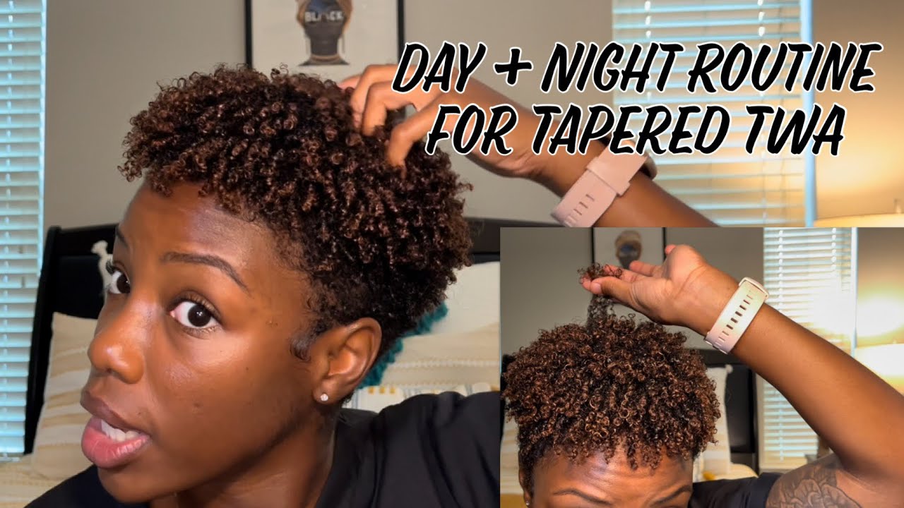 Day/Night Natural Hair Routine | Tapered TWA | 7+ Day Definition