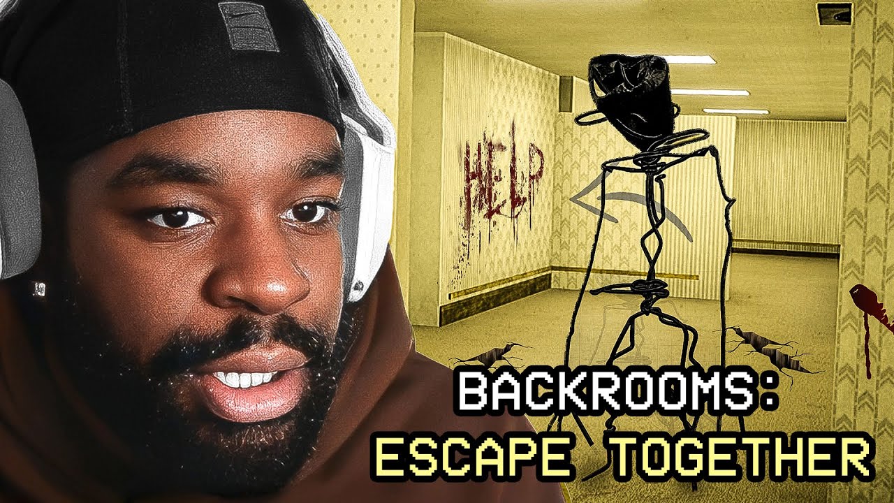 Tbvnks ALMOST CRIES Playing 'Backrooms: Escape Together..' (SCARY!)