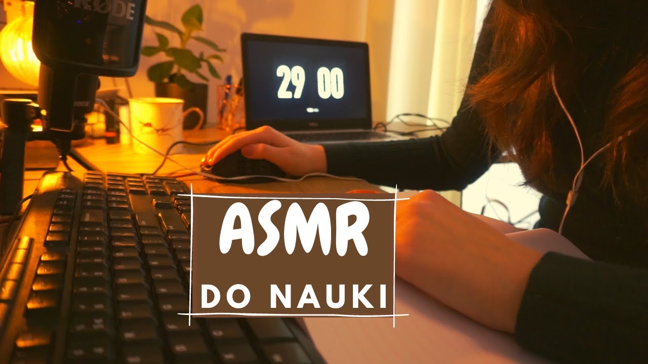 [ASMR do nauki] dźwięki pisania na klawiaturze i w zeszycie | ucz się ze mną