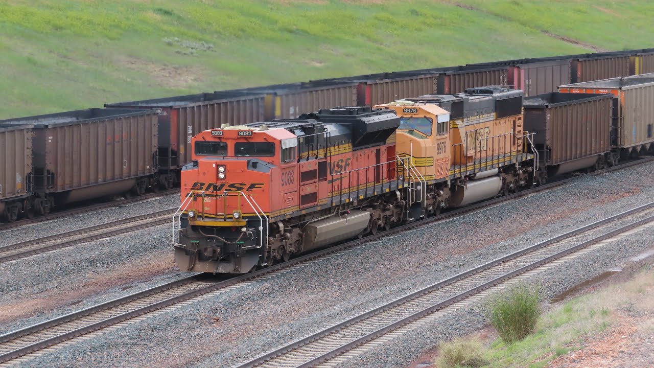 Railfanning BNSF & UP empty coal trains on Logan Hill in rural Wyoming!