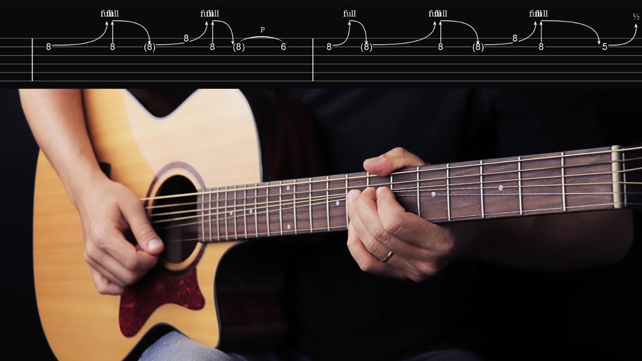 This solo is a SERIOUS training of bends on the acoustic guitar