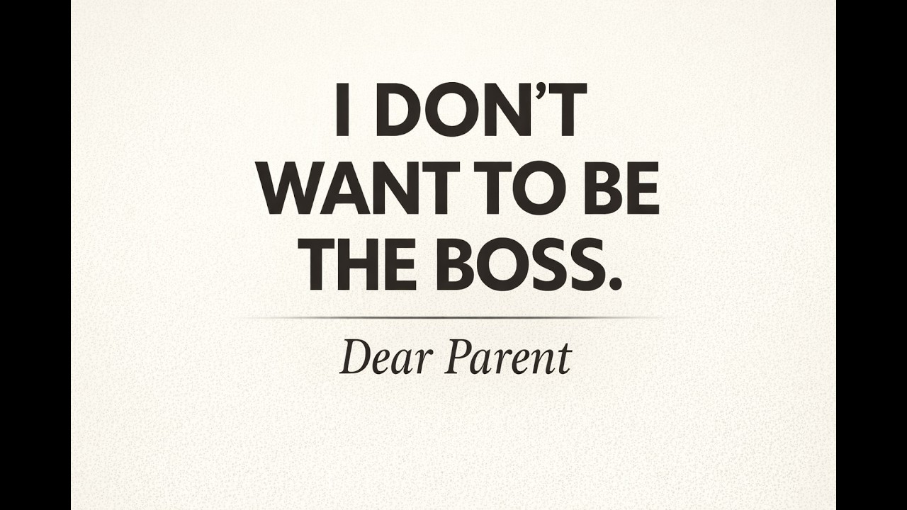 When Kids Become The Boss: Why It's Making Them Anxious!!