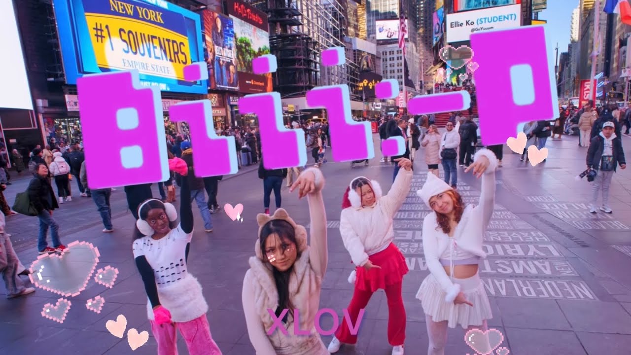 [KPOP IN PUBLIC | TIMES SQUARE] [4K]  | 2 HOUR CHALLENGE | XLOV  (엑스러브) - Biii:-P