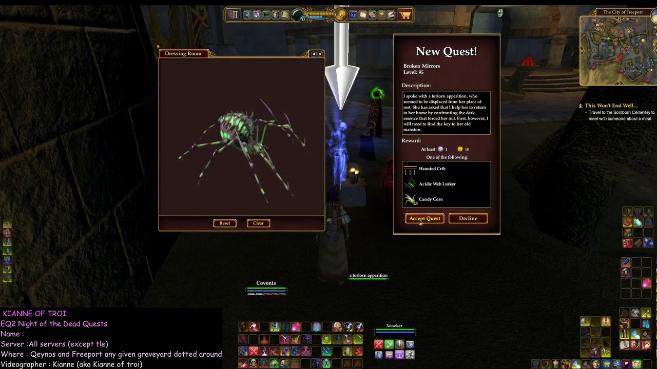 EQ2 Night of the dead quest walk through : Broken mirror