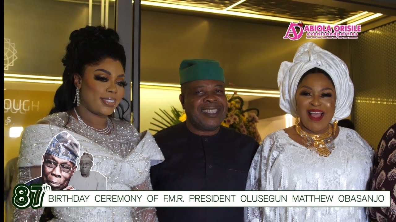 SEE HOW GUESTS PULLED UP AT FORMER PRESIDENT OLUSEGUN OBASANJO 87TH BIRTHDAY IN LAGOS.
