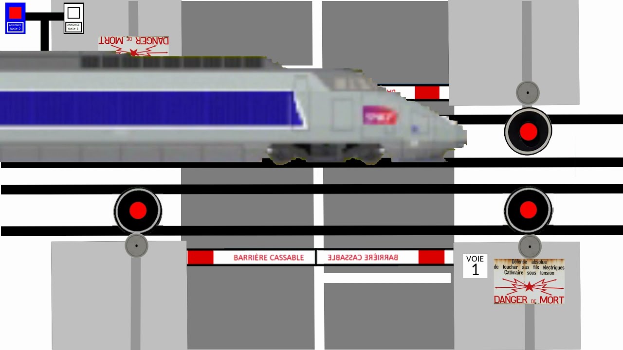 Passage à niveau SAL 4 + TGV Atlantique