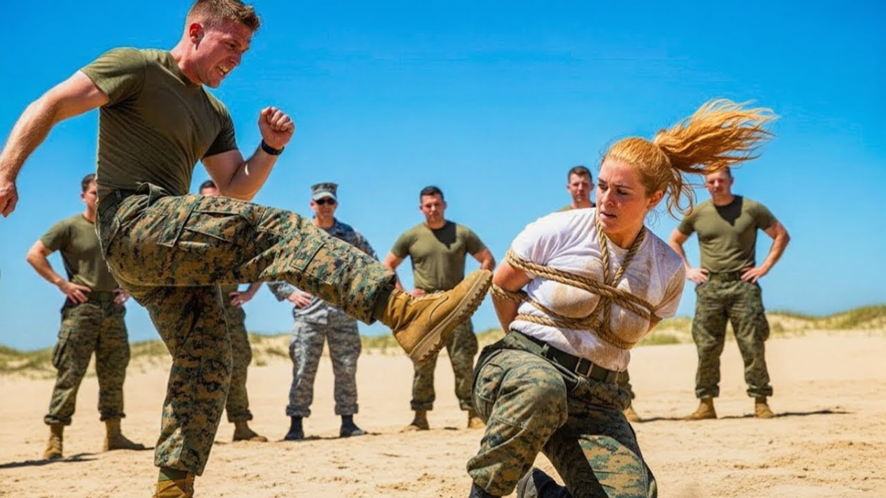 «Arrodíllate ante mí». La aplastaron, pero ella les rompió las piernas a los dos ante 282 Navy SEAL