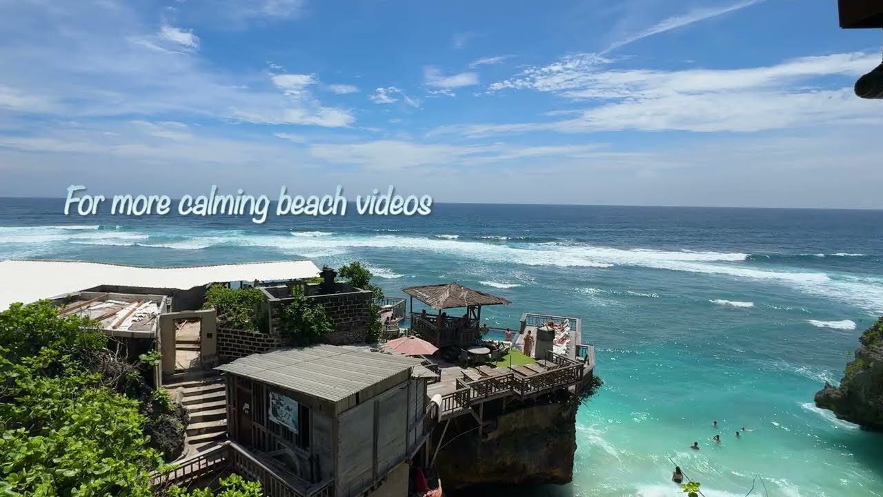 Uluwatu Bali Beach Therapy | Relax Tropical Beach Ambience From Best Beach View In Bali Indonnesia