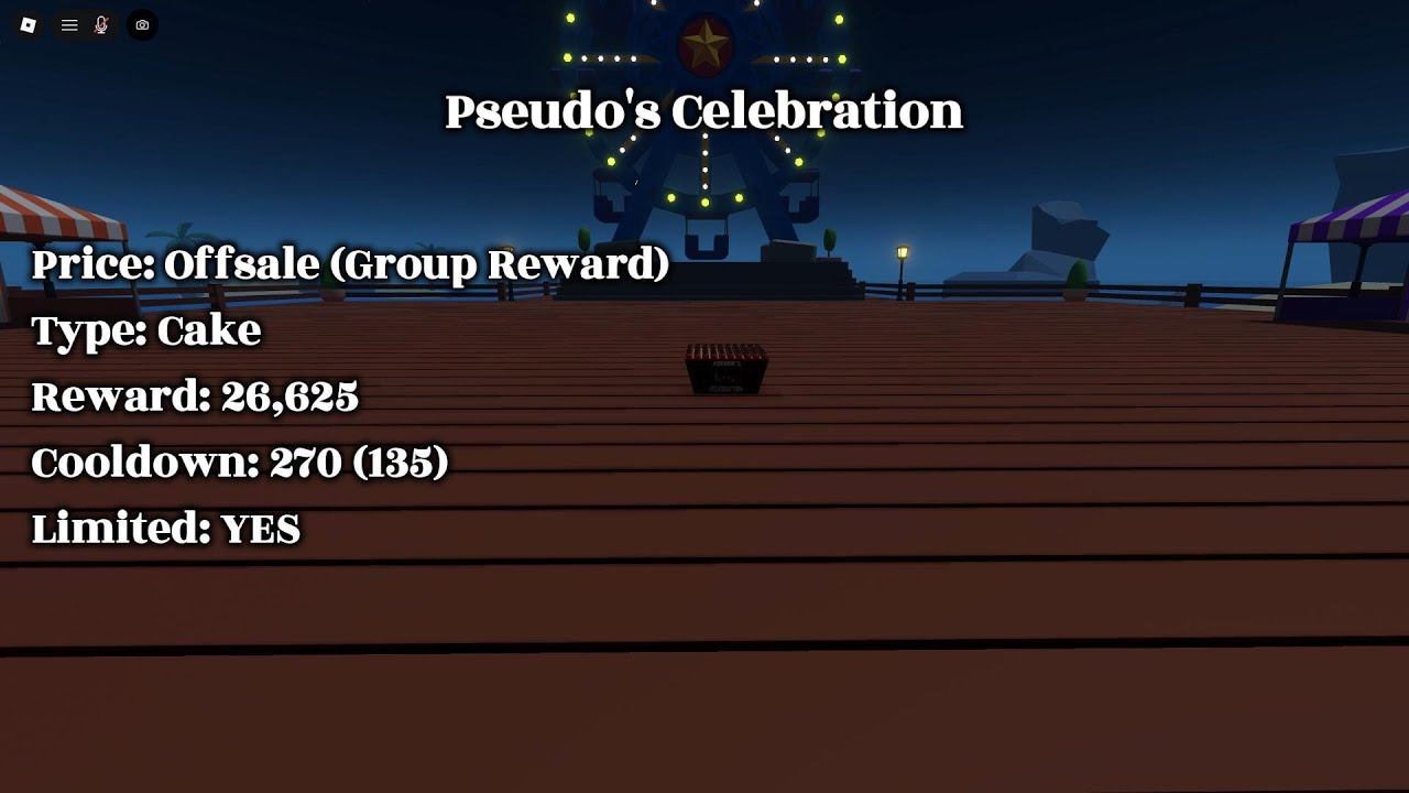 Pseudo's Celebration | Roblox Fireworks Playground