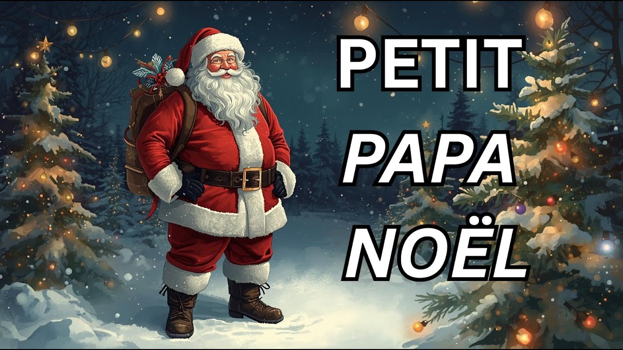 Little Santa Claus in French (Petit Papa Noël) - Christmas song for kids with lyrics !