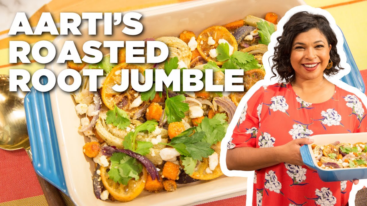 Aarti Sequeira's Roasted Root Jumble with Feta | The Kitchen | Food Network