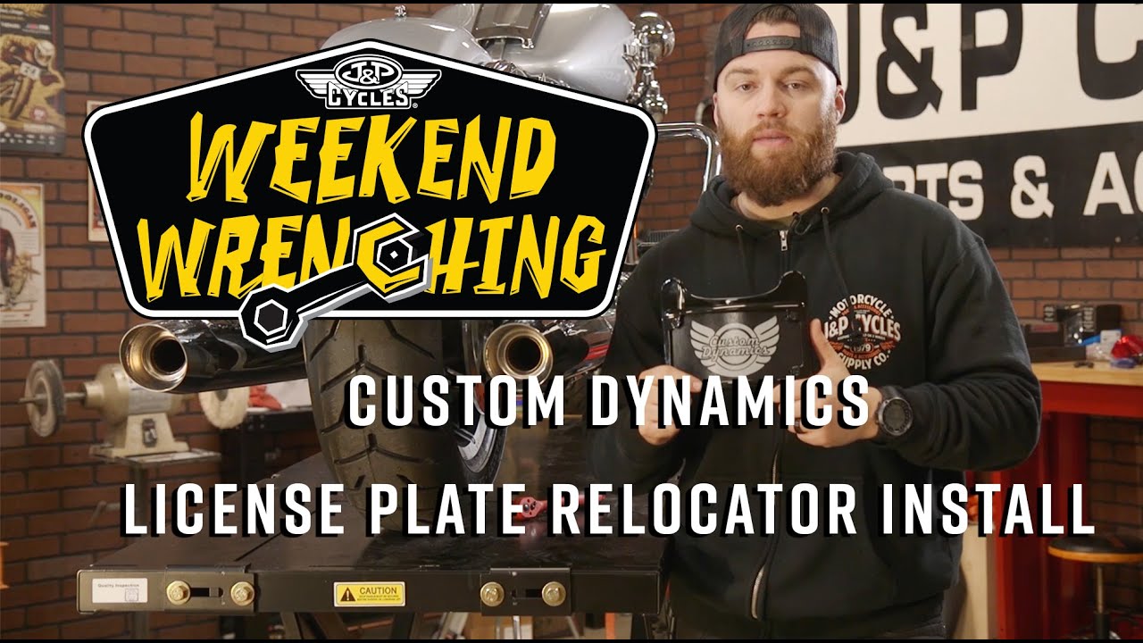 Custom Dynamics LED License Plate Frame Install. M8 Harley Davidson RoadKing