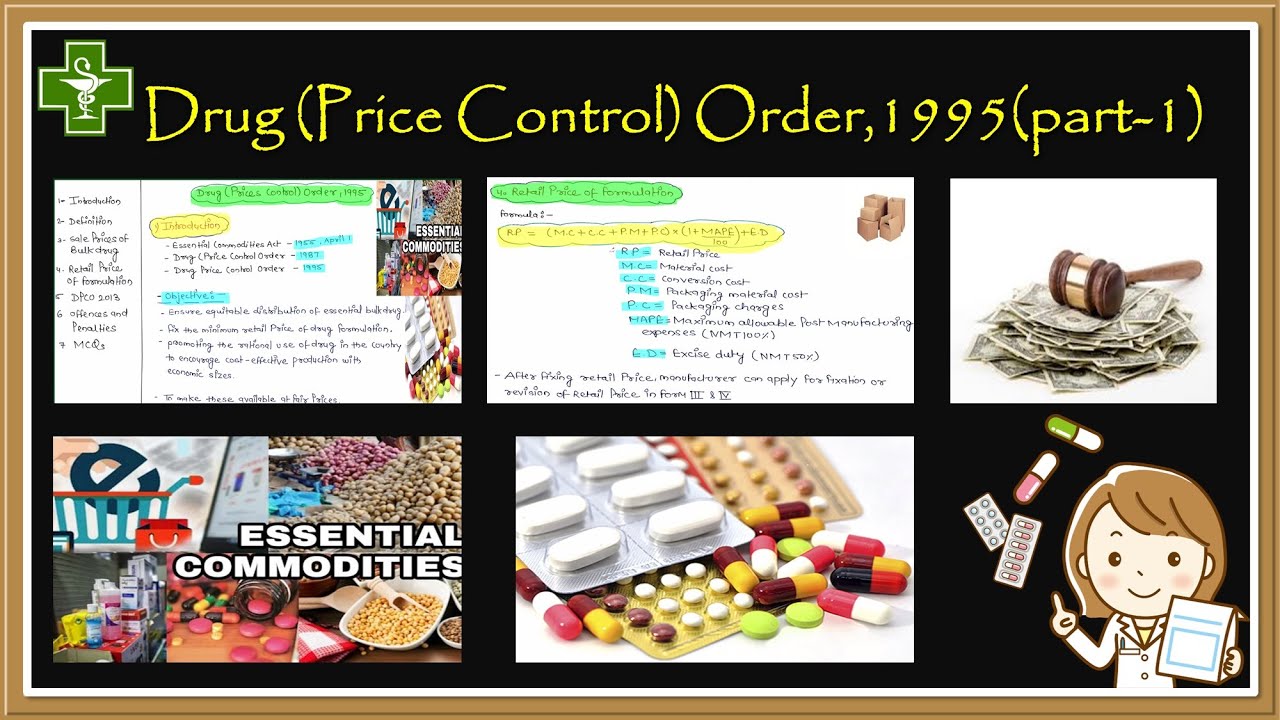 Drug Price Control Order 1995  part-1, Introduction & Definition