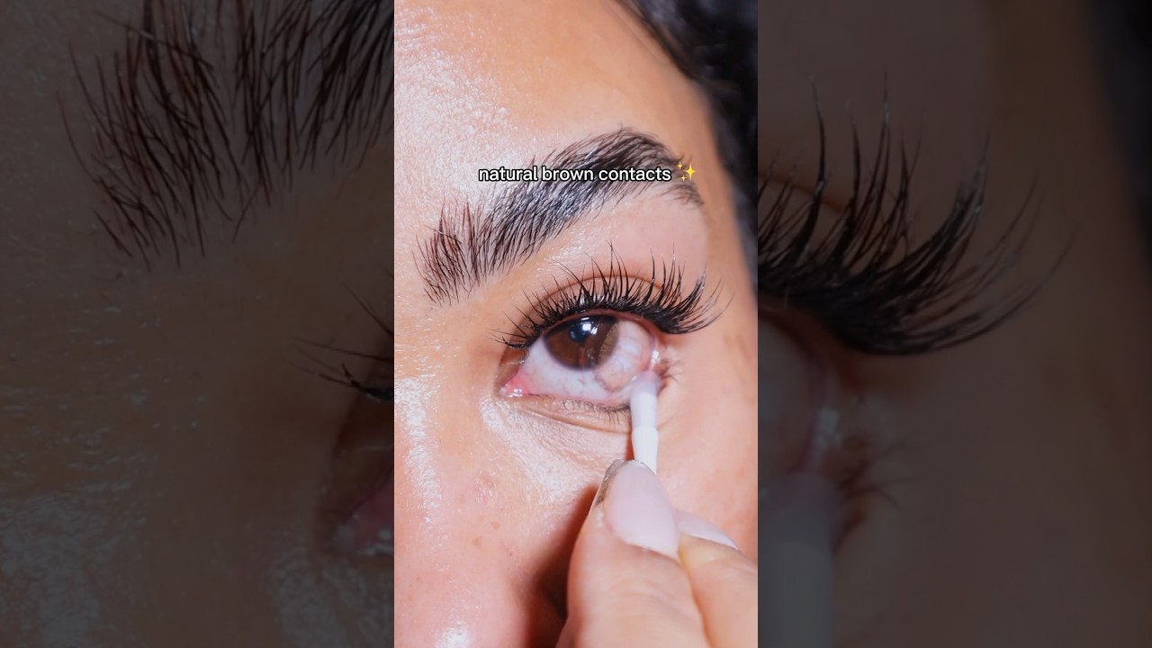 Natural Brown Contacts Comparison 😍✨ Solotica, Dimple Color, ICOICE #coloredcontacts