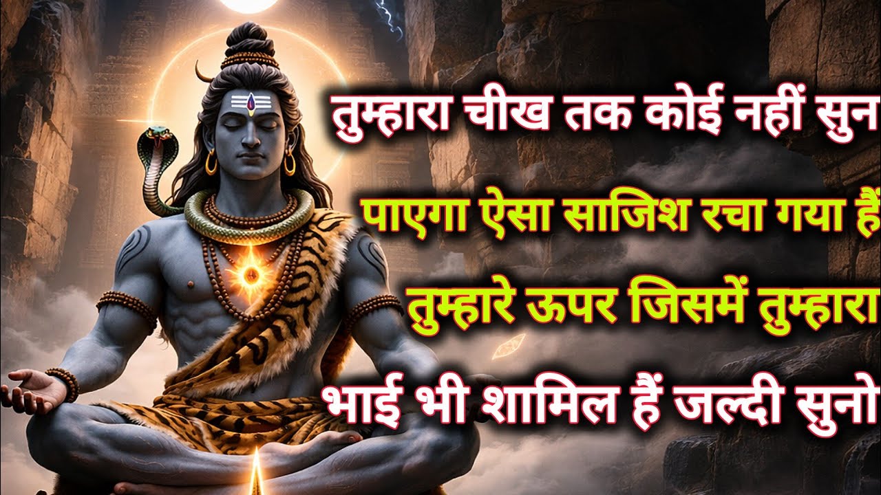 तुम्हारा चीख तक कोई नहीं सुन पाएगा ऐसा साजिश रचा गया हैं तुम्हारे...🌺 mahadev ka sandesh 🌺