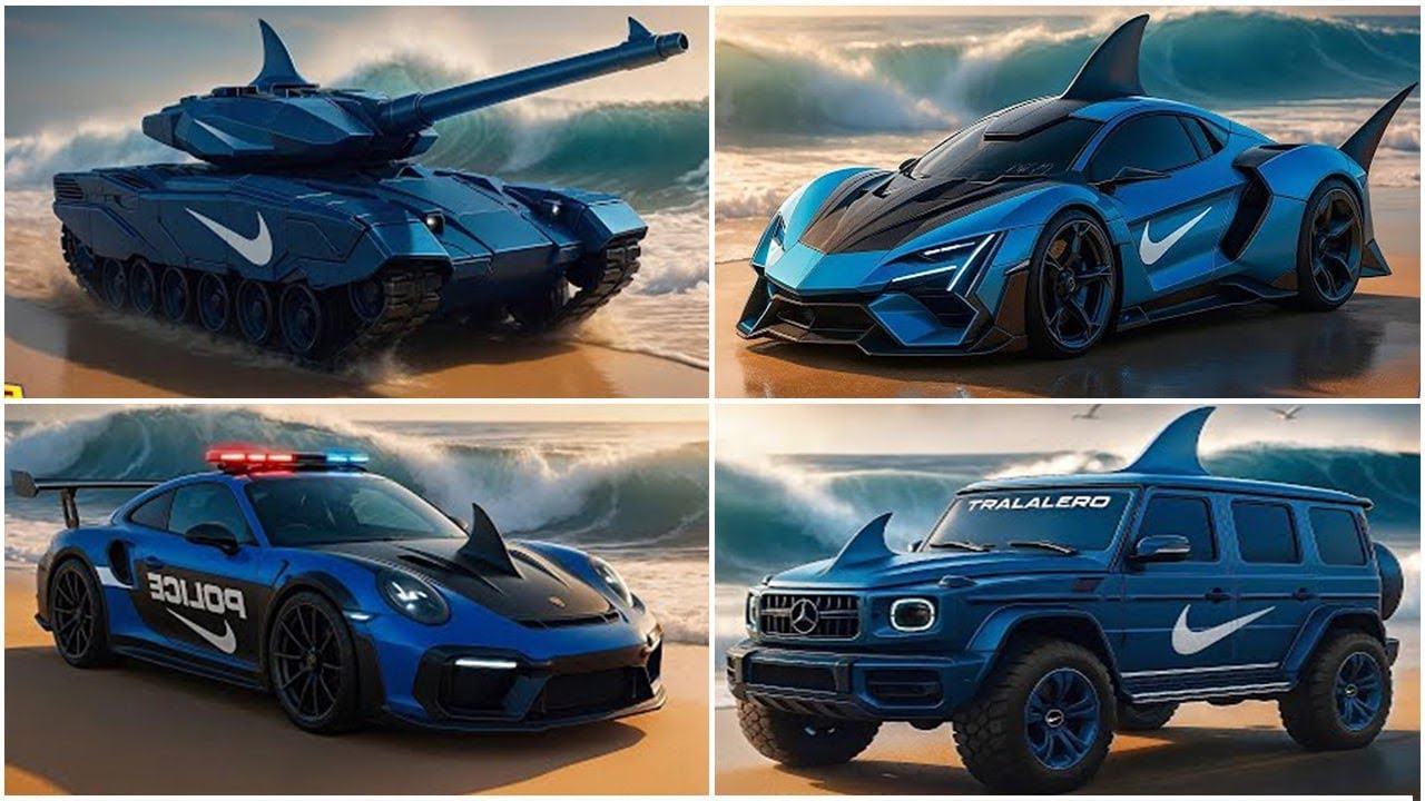 SIGMA BOY x BRAINROT EXTINCTION RACING  Shark Tank vs Shark Supercar vs Shark Police vs Shark SUV