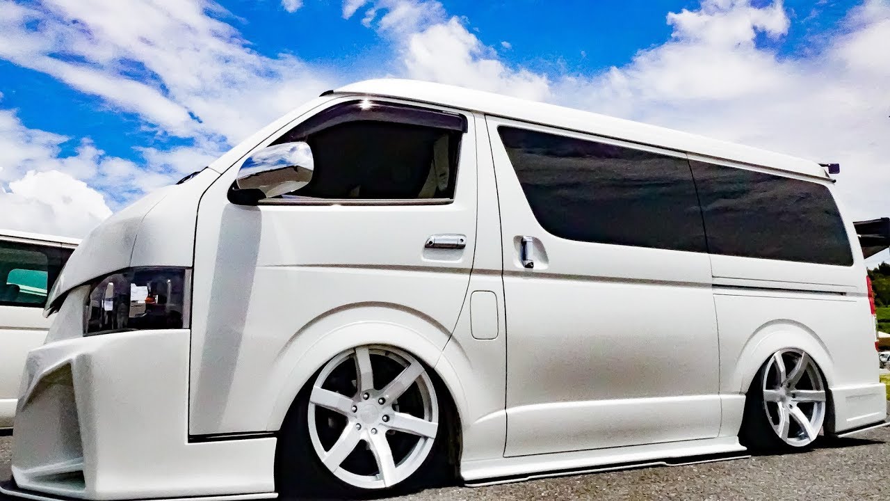 (4K)KITZ-RACING 200 HIACE COMPLETE CAR 200系カスタムハイエース - SBM大阪2018