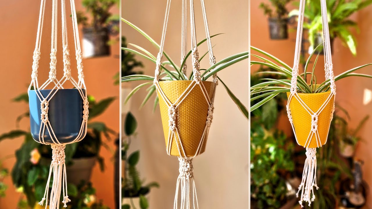 DIY Macrame Air Plant Hanger NEW Pattern