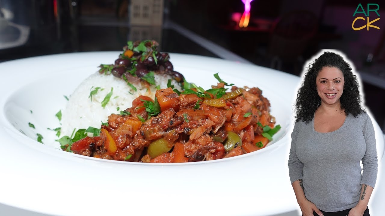 I made a viewer request! Vegan Ropa Vieja & Cuban Black Beans | Spicy Jackfruit