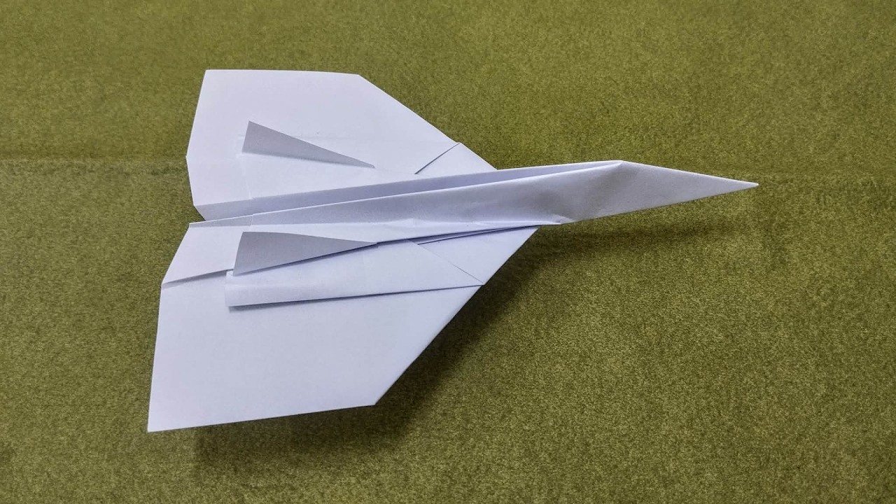 How To Fold Jet Fighter Step By Step - Origami Jet Fighter Paper