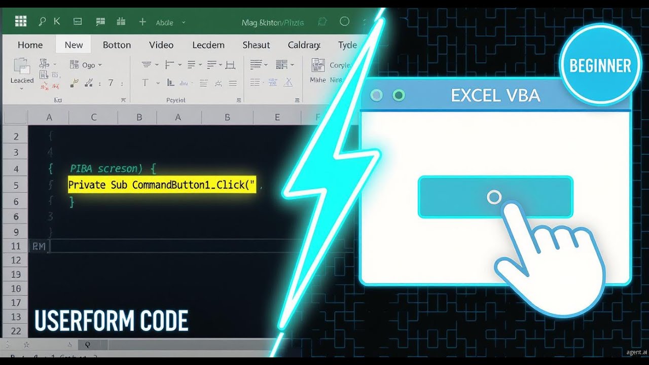 Form Code in VBA | Writing Code Behind UserForm | Excel VBA for Beginners