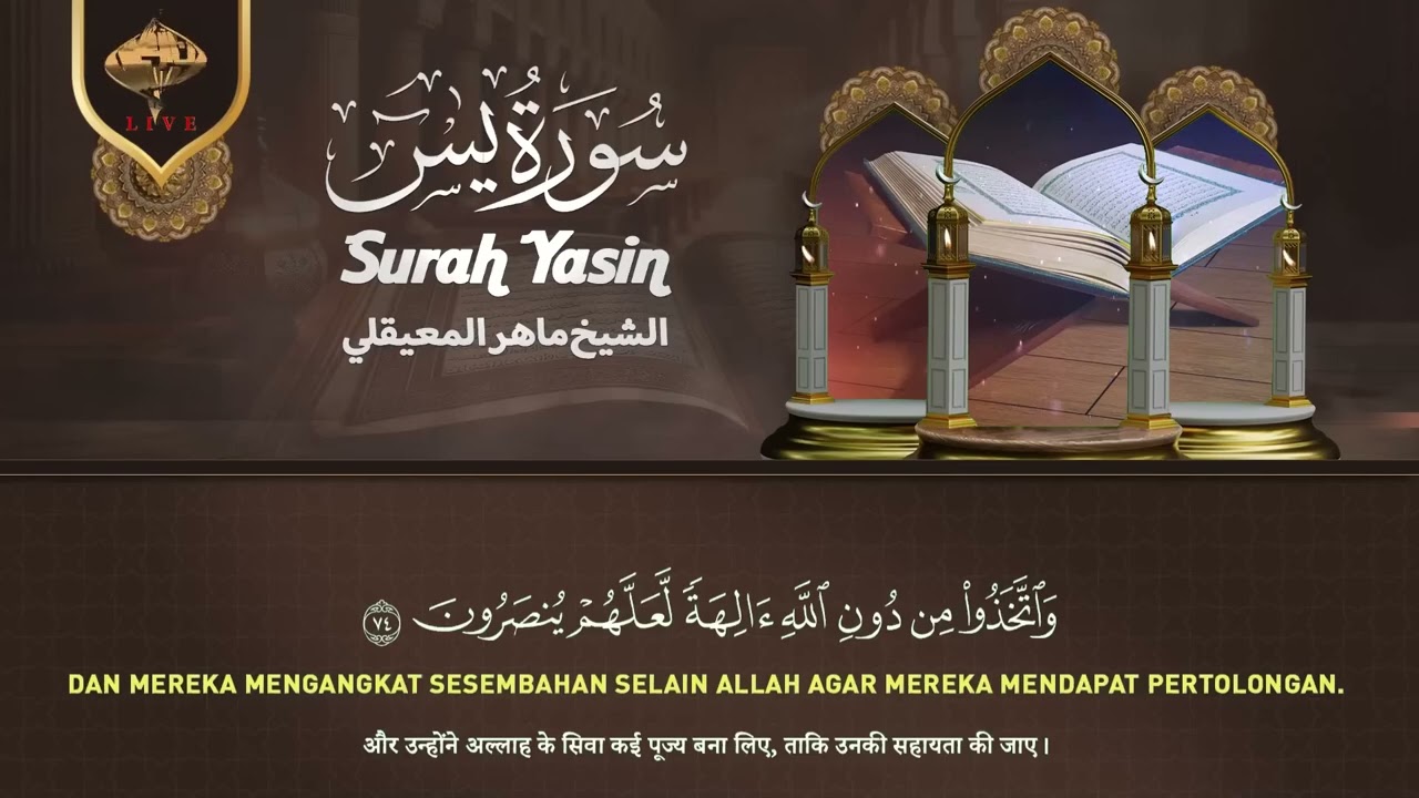 استمع بنية الرزق والشفاء والبركة بإذن الله يس الرحمن الواقعة الملك الشيخ ماهر المعيقلي 🕋🤲