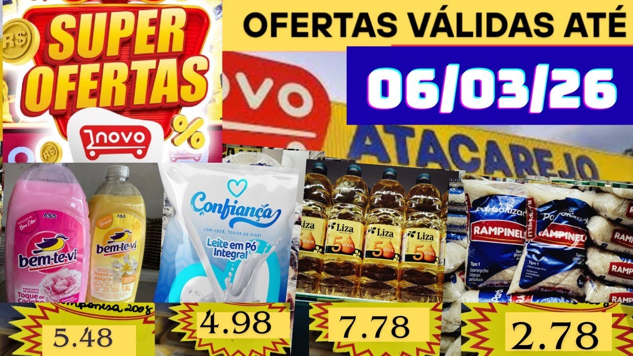 Novo atacarejo Bongi ofertas para essa segunda feira feijão arroz macarrão fubá produtos de limpeza 