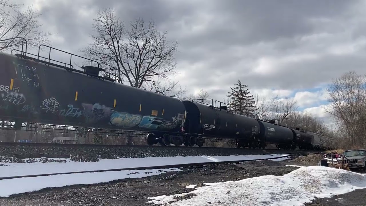 Norfolk Southern with four engines including a geep and an SD40-3! 
