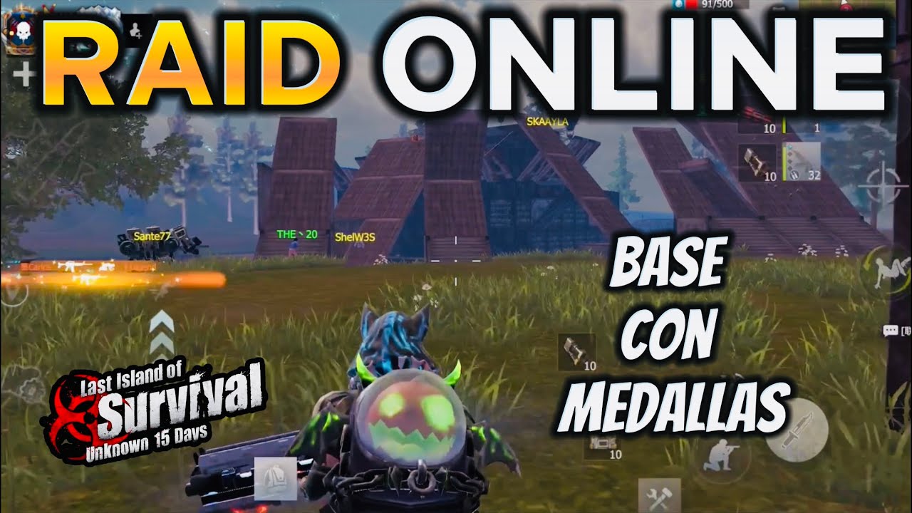 RAIDEAMOS BASE CON LAS MEDALLAS - Last island of survival