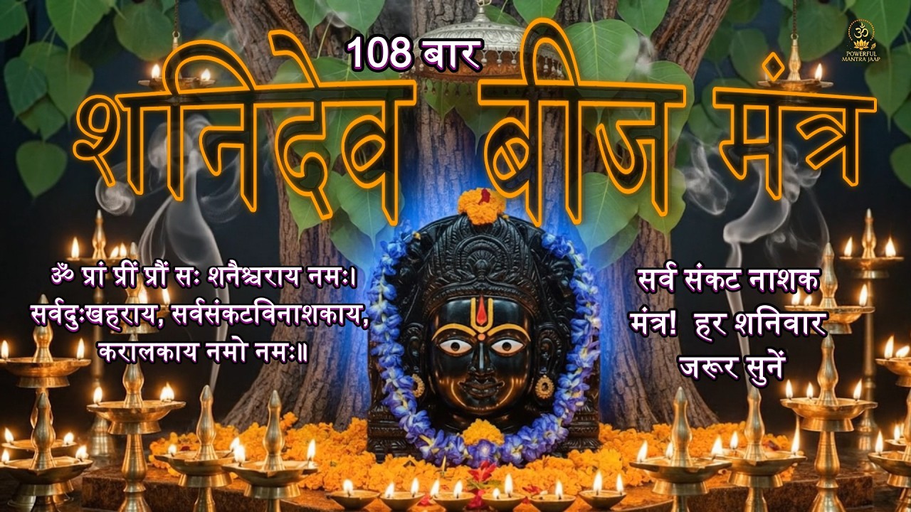 🪐 Most Powerful Shani Mantra 🔥 | ॐ प्रां प्रीं प्रौं सः शनैश्चराय नमः | Shani Dev Protection & Peace