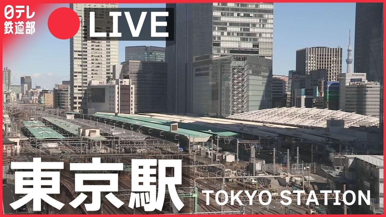 【東京駅 ライブ】天カメを見ながら鉄道について語り合う雑談部屋です！  Train, Tokyo Station Live Camera [日テレ鉄道部]