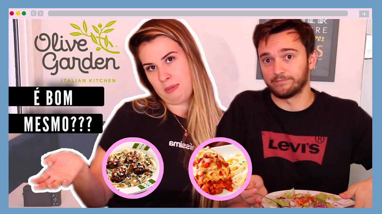 PROVANDO OLIVE GARDEN PELO IFOOD