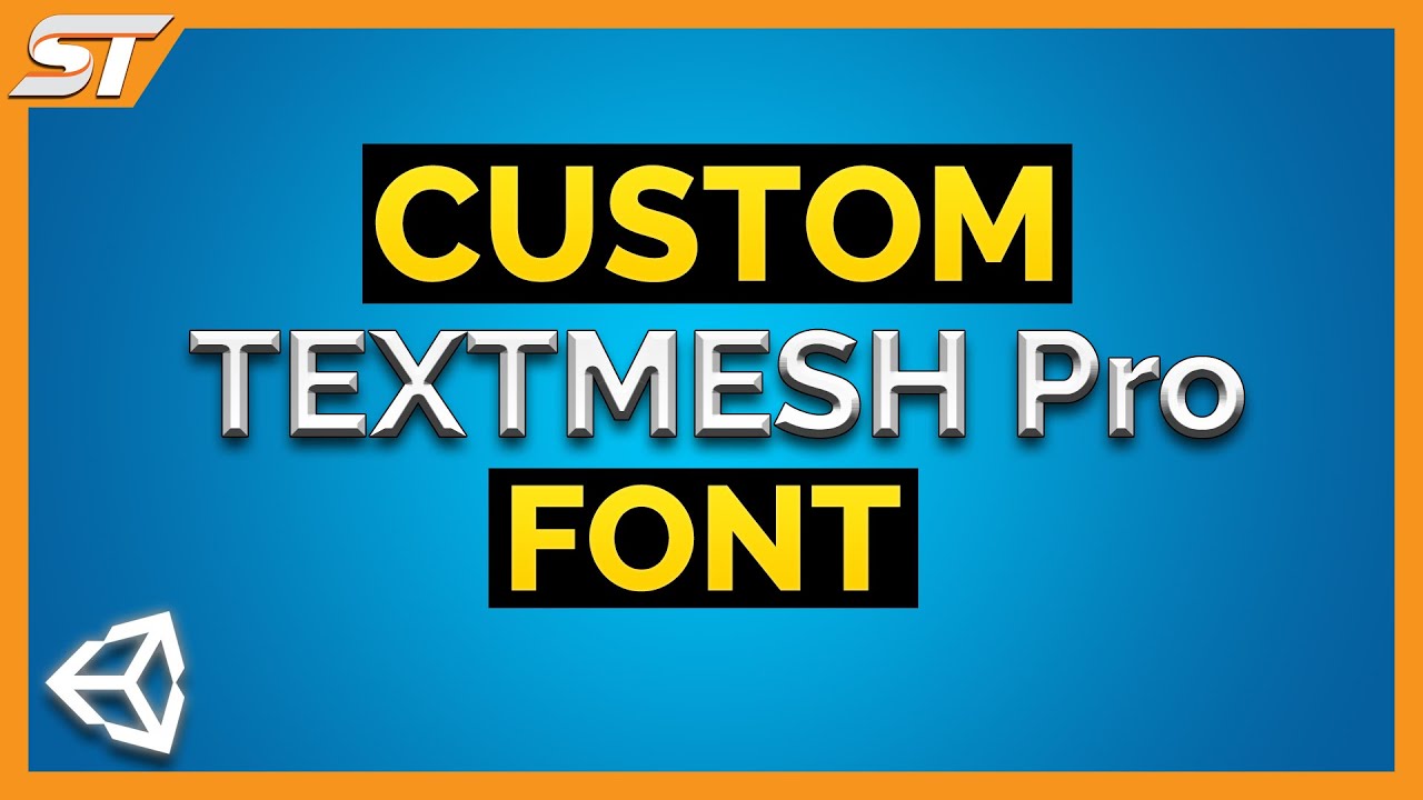 How to use a Custom Font with Text Mesh Pro in Unity