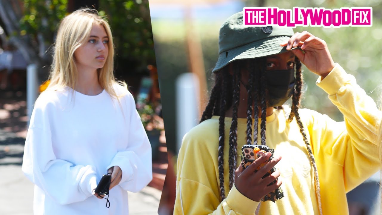Heidi Klum's Daughter's Leni Klum & Lou Samuel Have Lunch With Family & Go Shopping At Fred Segal