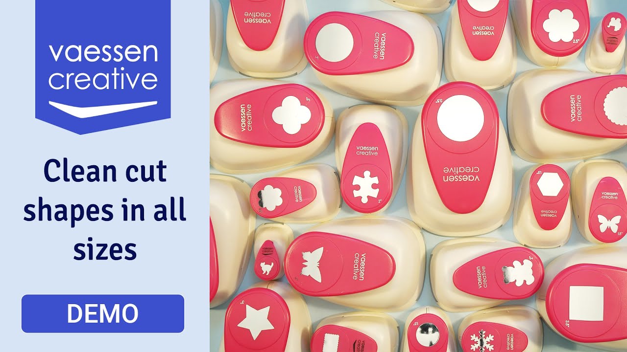 Clean cut shapes in all sizes with Vaessen Creative Punches