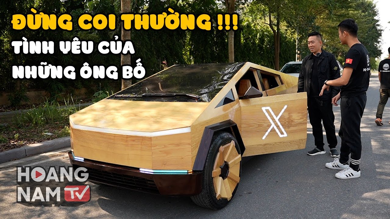 Làm siêu xe bằng gỗ cho con trai - phiên bản Cyber truck Tesla này lạ quá!