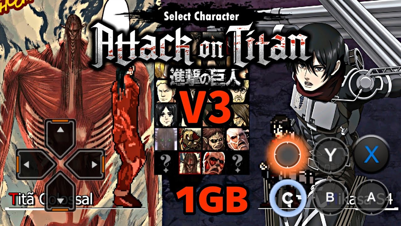 Attack on Titan Mugen V3 - DirectX (Exagear Android)