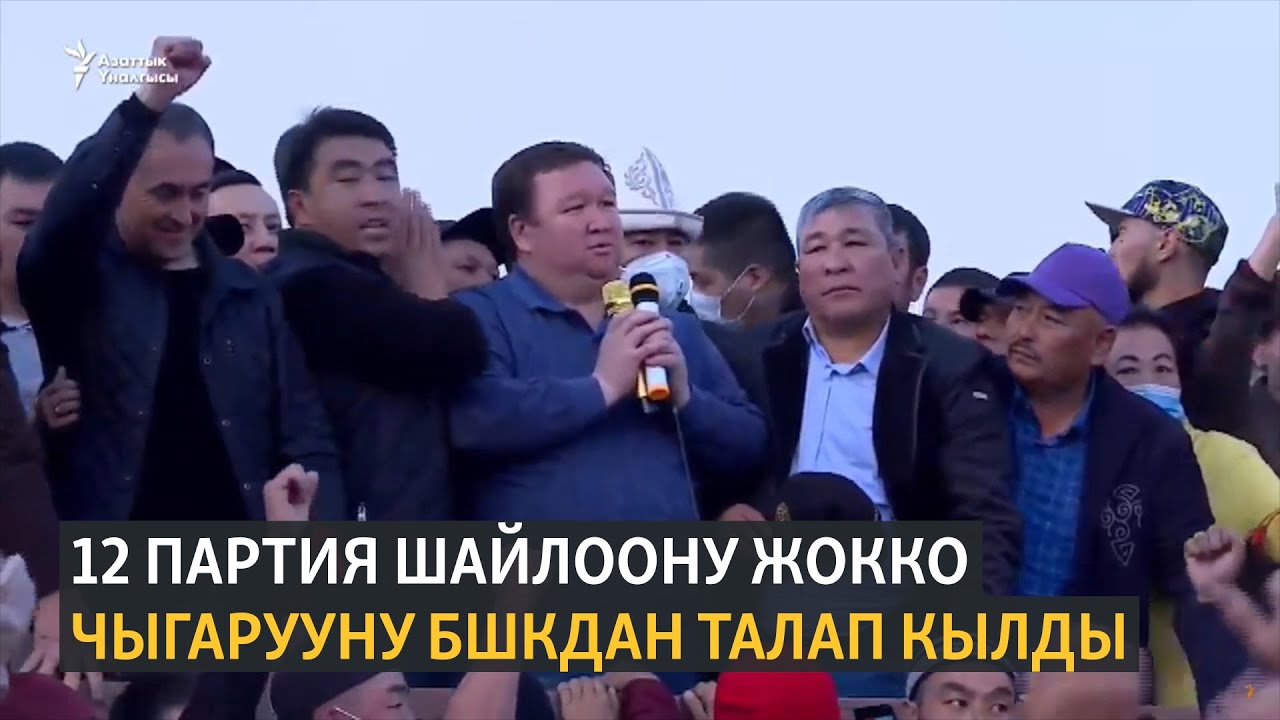 12 партия шайлоону жокко чыгарууну БШКдан талап кылды