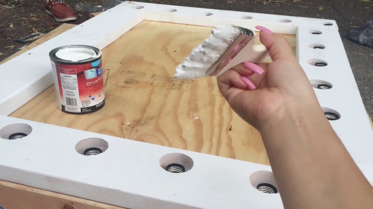 DIY vanity mirror
