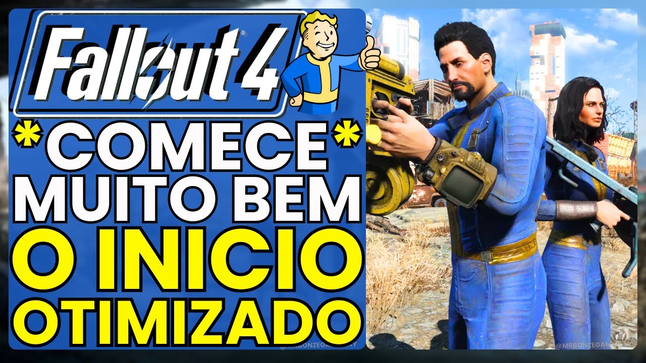 Guia de IN&Iacute;CIO OTIMIZADO no jogo Fallout 4 | 2024 (Companheiro, Tampas, Dano OP, Armadura Potente +)