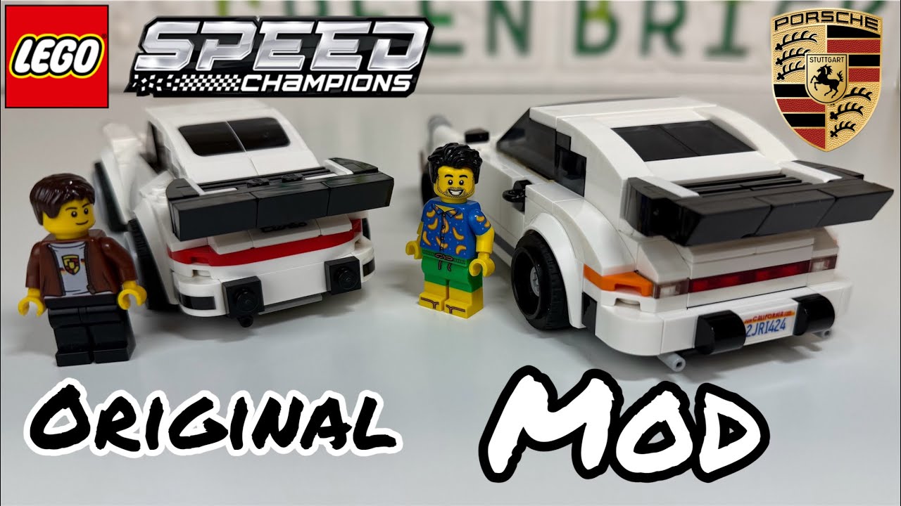 8 Wide Porsche 911 Turbo / LEGO Speed Champions