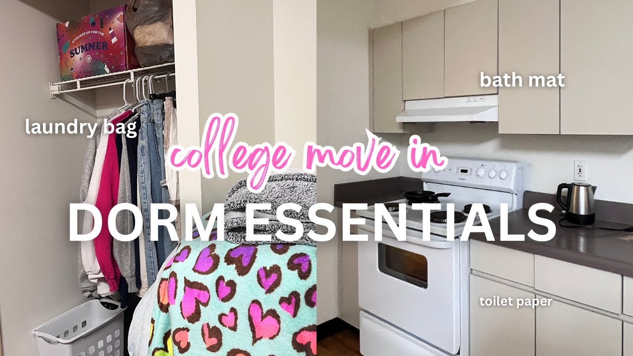 don't forget these COLLEGE DORM ESSENTIALS | *checklist, what you NEED to bring to campus