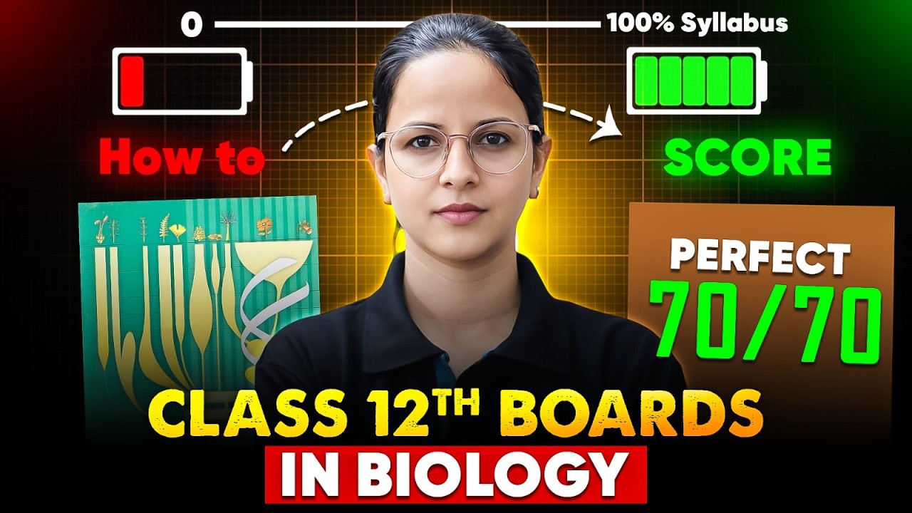 Class 12th Boards 2026: How To Score 70/70 in Biology 🔥 Full Strategy || #cbse #biology #class10th