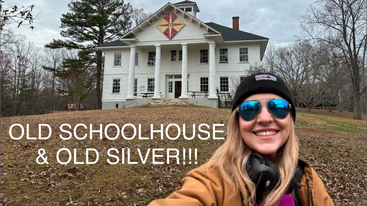 Old Silver Coins Found Metal Detecting Old Schoolhouse Built in the Early 1900s