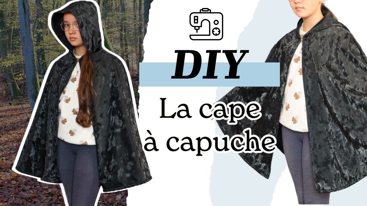 DIY de la cape à capuche | TUTO COUTURE DEBUTANT | PATRON GRATUIT
