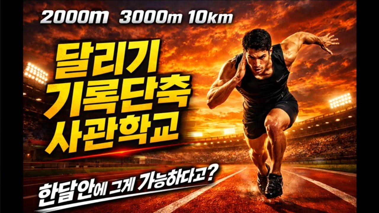 달리기 기록단축 사관학교, 2000m 3000m 10km 한달안에 그게 가능하다고?  비결이 뭘까?