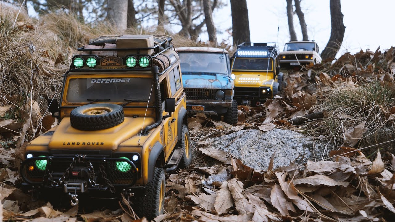 CAMEL TROPHY DEFENDER D90 / TRX4 DEFENDER D110 / RANGE ROVER CLASSIC / ADVENTURE IN THE FOG