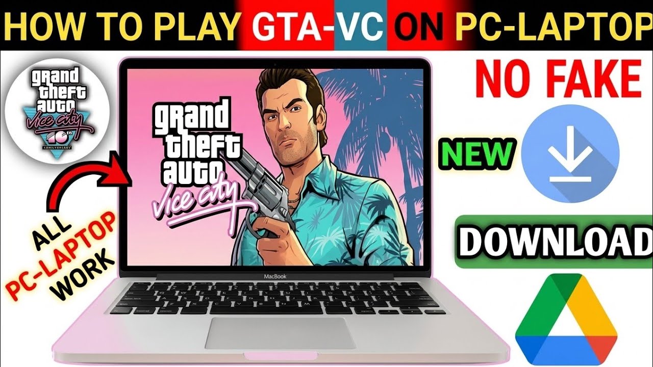 How to play GTA Vice City in PC - Laptop | GTA Vice City download for all Pc | GTA not work