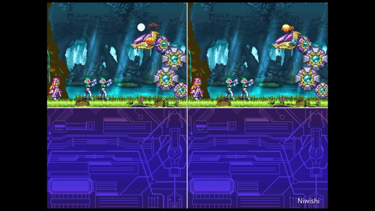 Megaman ZX- Vent & Aile Opening Comparison