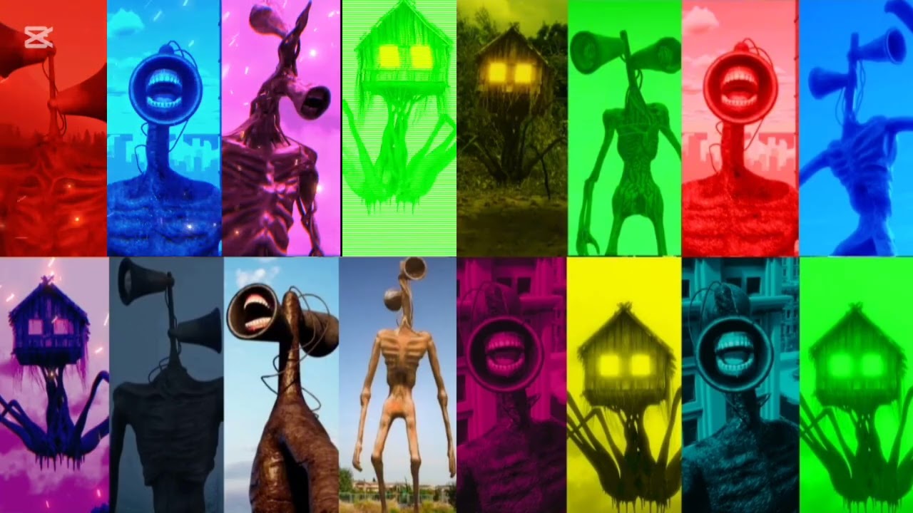 SIREN HEAD: Mega battle and     #sirenhead  #megabattle  #horrorvideo  #foundfootage